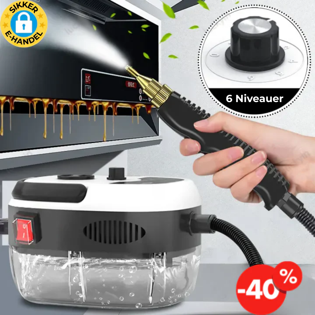 SteamClean Pro 2.0 | Sig farvel til bakterier og fedt