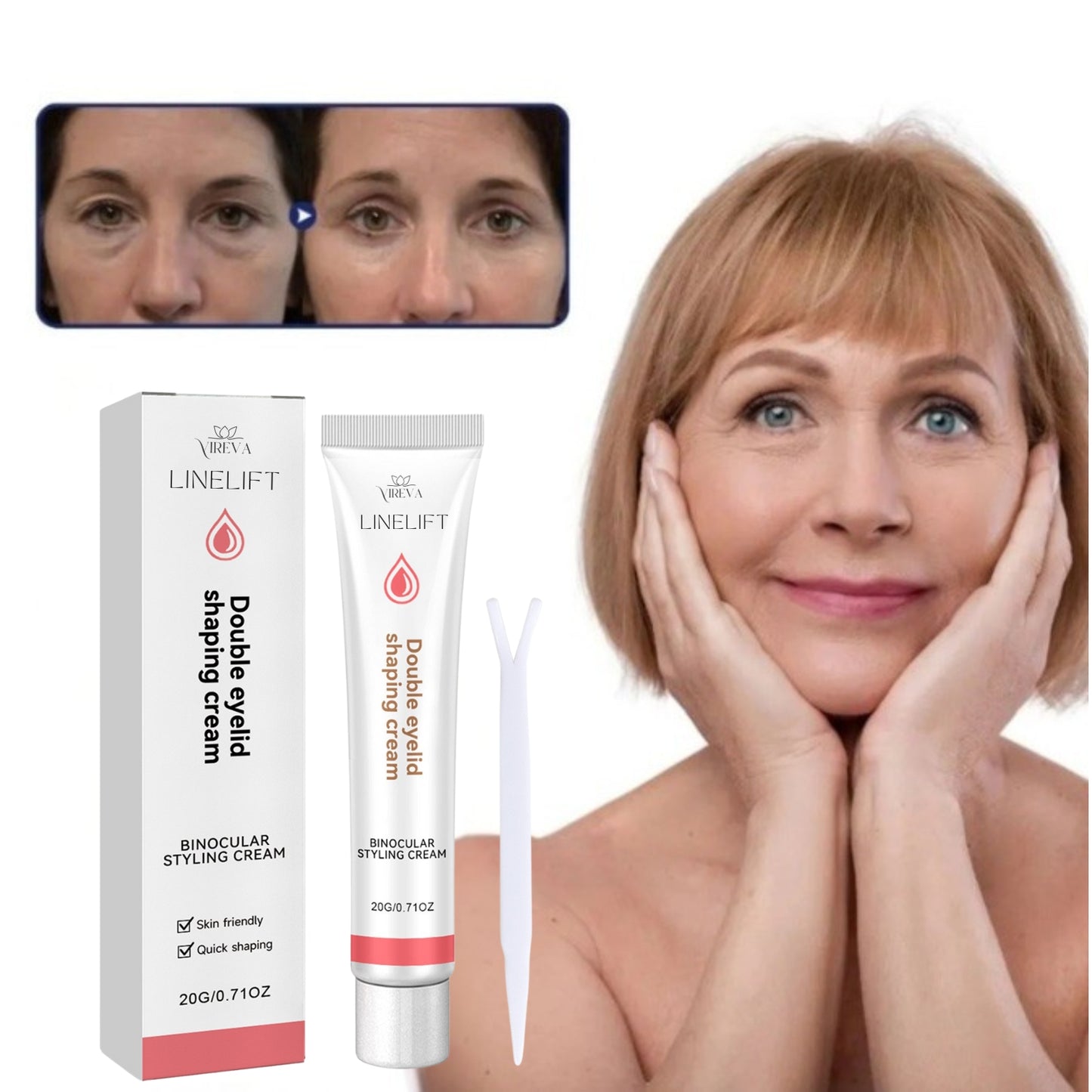 LineLift™ Cream – Løft dine øjenlåg naturligt ✨