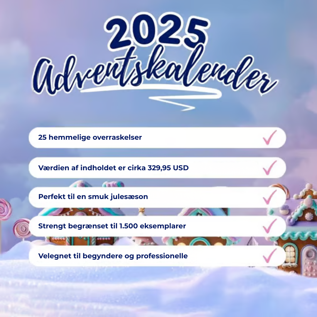Glitrende Jul™ æske | Magiske decemberdage – én glitrende overraskelse ad gangen!