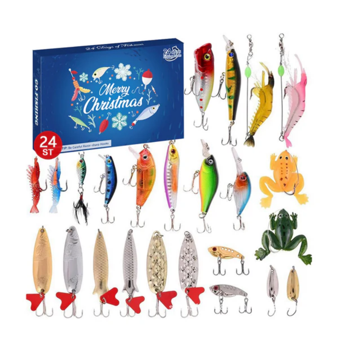 Fiskelycka™ Adventskalender - Den fedeste julekalender med fisketema! 🎣