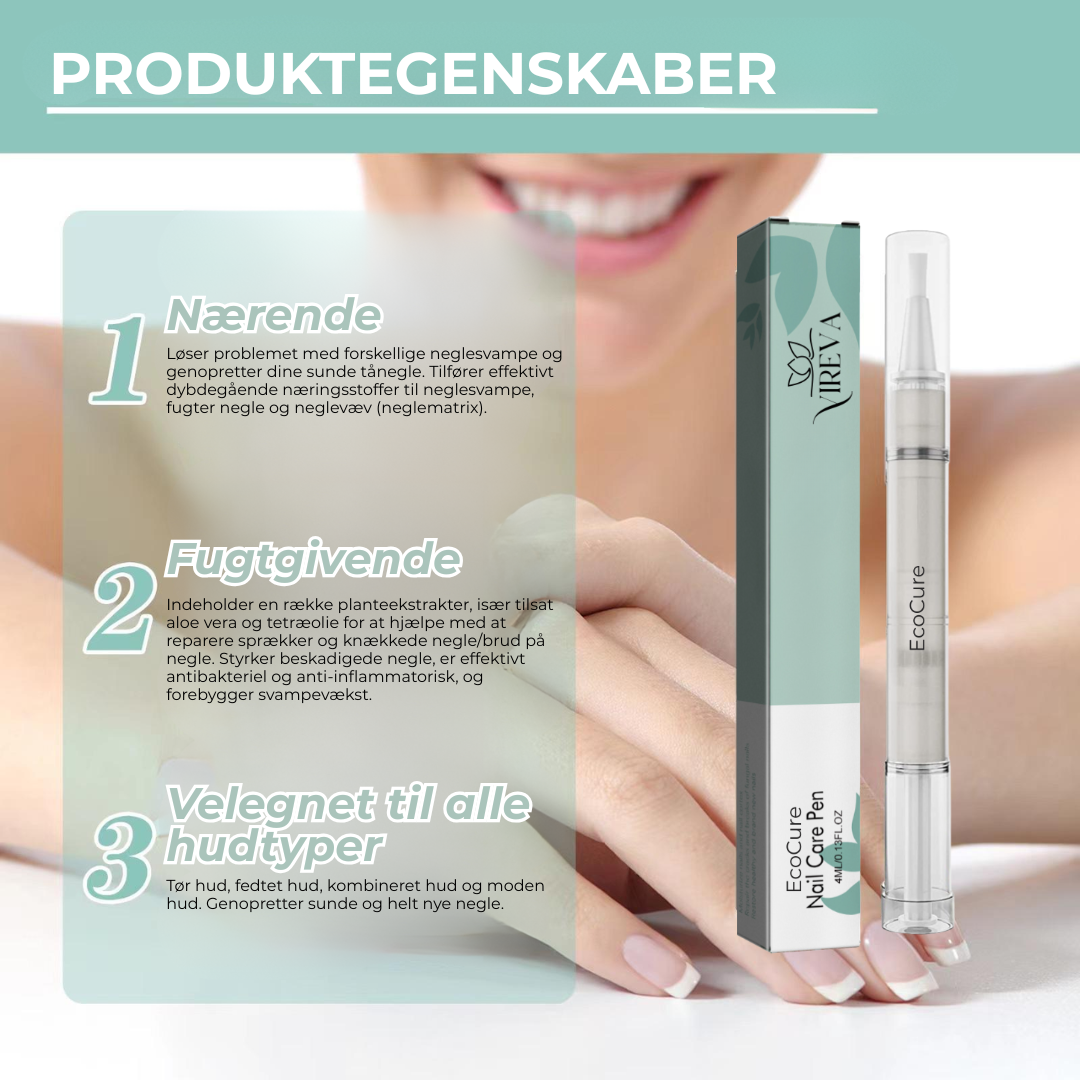EcoCure™ Negleplejepen | Få stærke, smukke negle – helt naturligt!