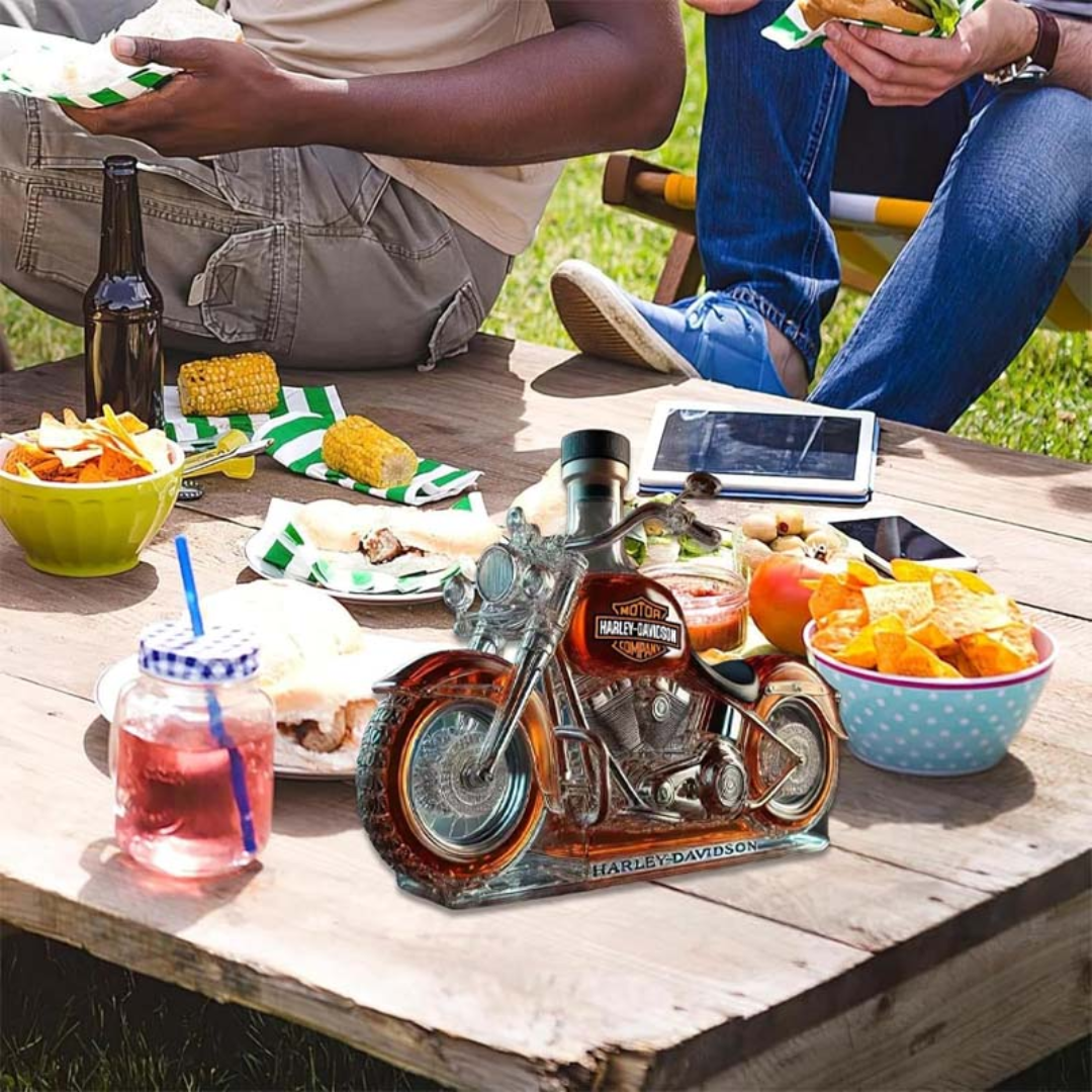MotoDecant™ 🏍️ – Motorcykel Whiskey Displayflaske