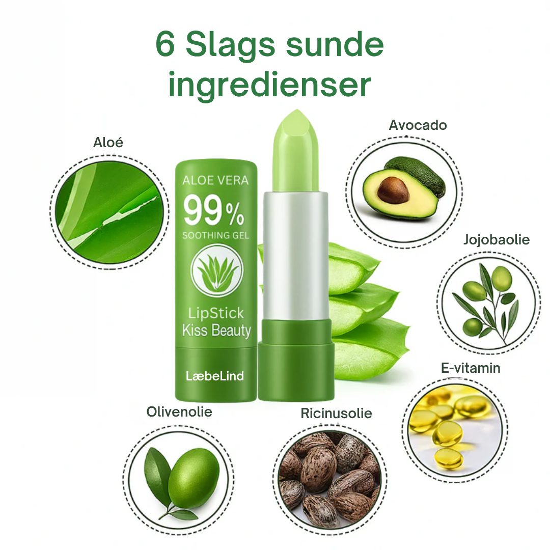 LæbeLind™ | Magisk Farveskift & Silkebløde Læber med Aloe Vera