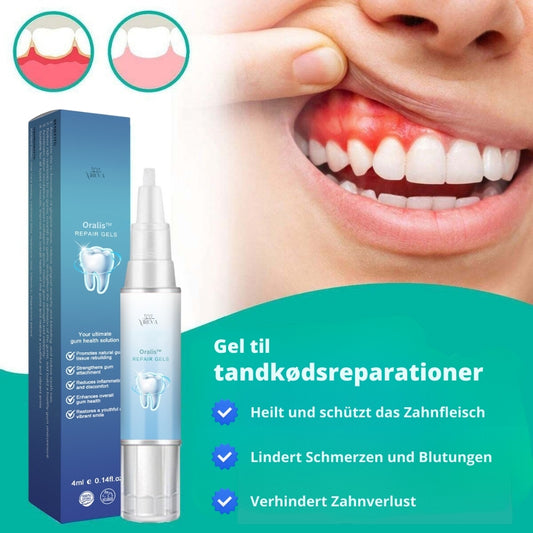 Oralis™ Tooth Recovery Gel – Genopbygger tandkødet og giver hvidere tænder på kun 1 uge