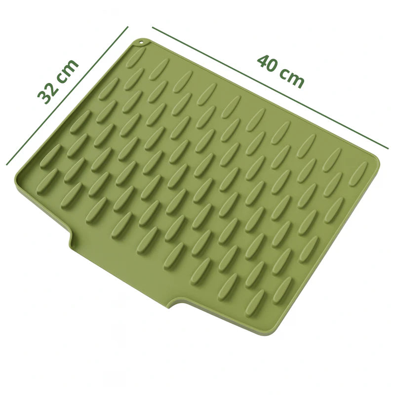 Varmebeskyttelse & Hurtig Afdrypning – Silikone Opvaskemåtte