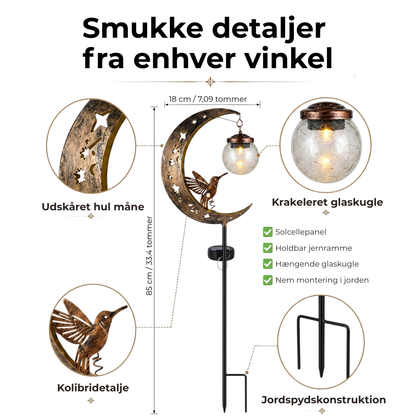 LunaHavn™ Solcellelampe – Skab Eventyrlig Stemning i Din Have