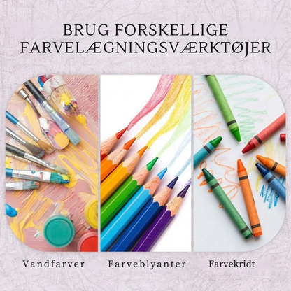 RoFlow Coloring™ | Slip væk fra stress og find indre ro gennem kreativ farvelægning