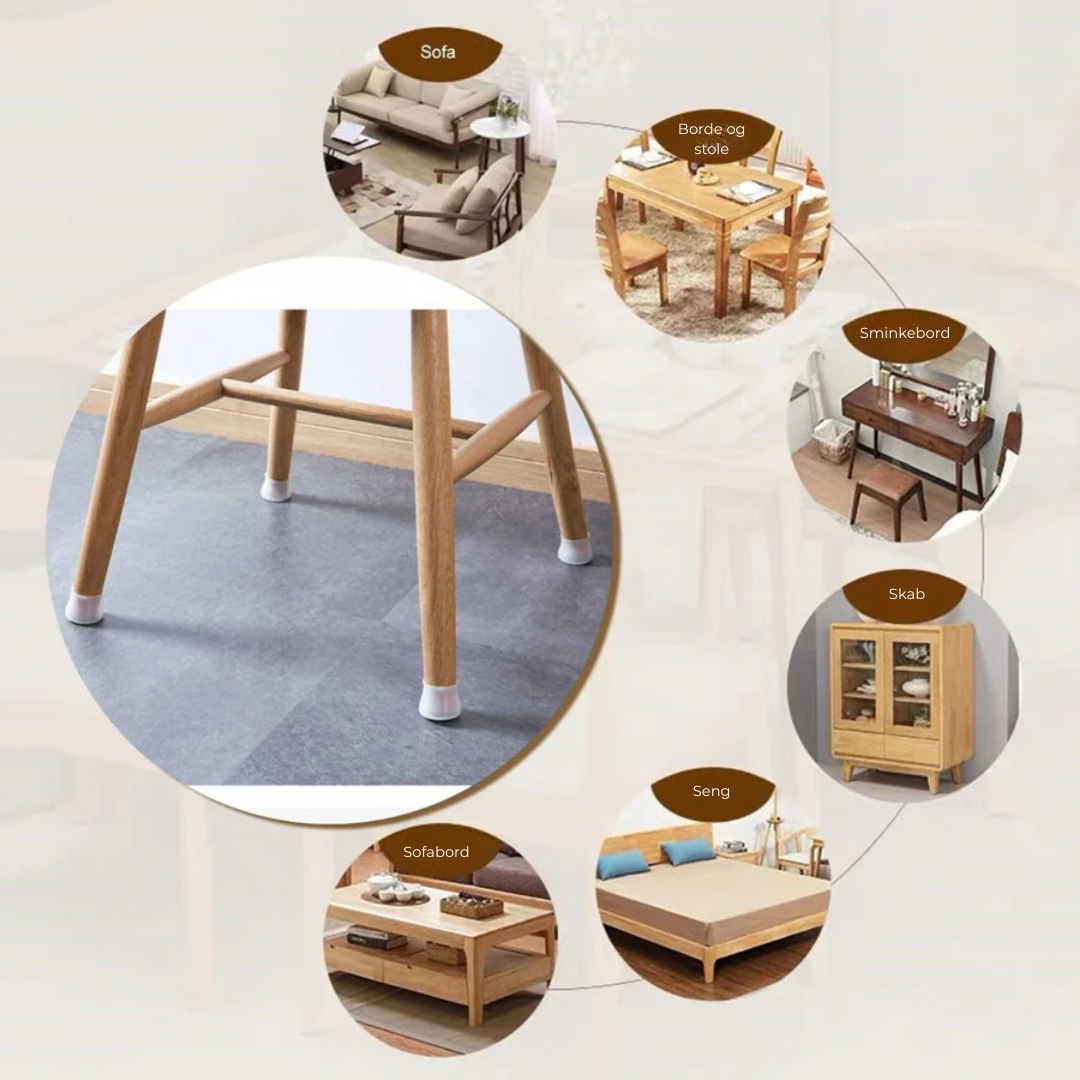 SiliconeFod™ | Sig Farvel til Ridser – Møbelbeskyttelse der Glider Stille!