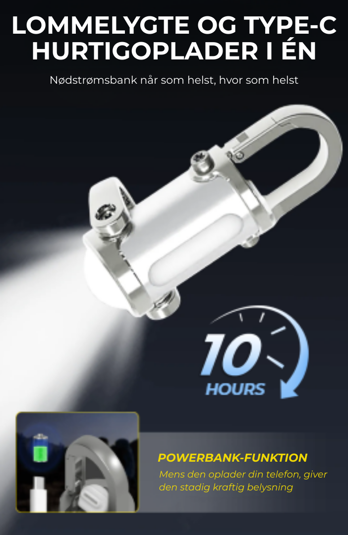 LysNøglen™ | Aldrig Mere Mørkt – Din Lomme-Livsredder Er Her!