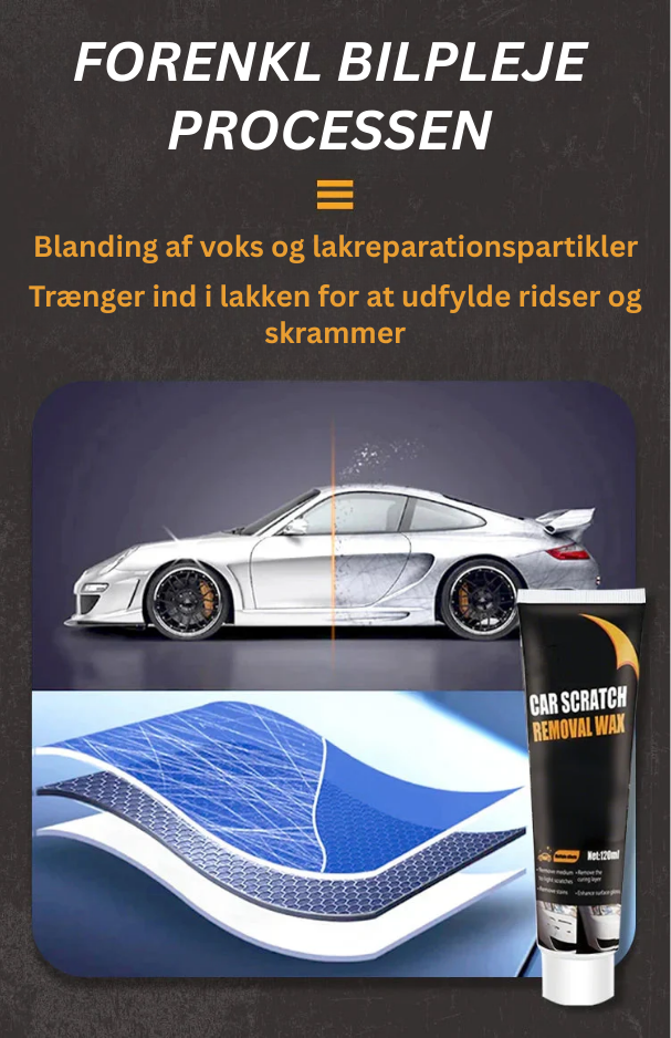 Helt ny formel RidseVæk™ | Sig Farvel til Ridser og Hej til Skinnende Lak!