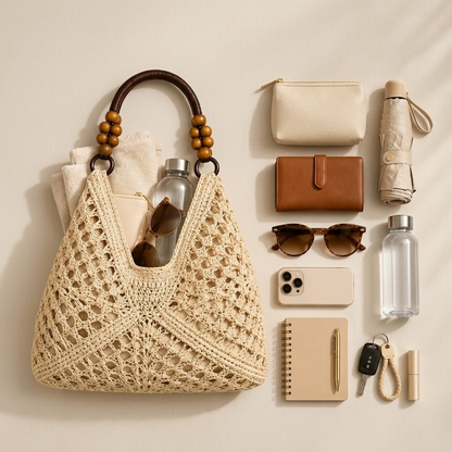 BohoLuxe Aura Bag | Ubesværet boho elegance – designet til solrige dage og varme aftener