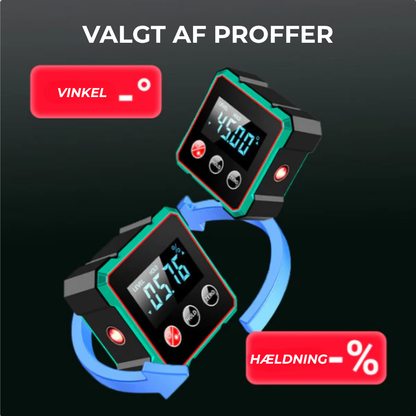 VinkelScan™ | Magnetisk digital vinkelmåler med avanceret elektronisk laser