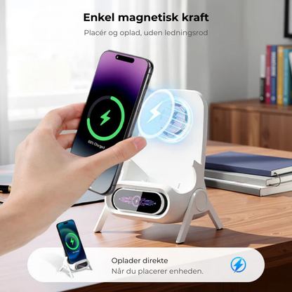 SnapCharge™ | Alt-i-én Telefonholder & Trådløs Oplader – Oplad og Brug Håndfrit Overalt!