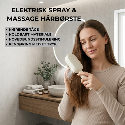 SilkFlow ScalpBrush™ | Salonflot Hår og Afslappende Hovedbundsmassage ved Hver Børstning