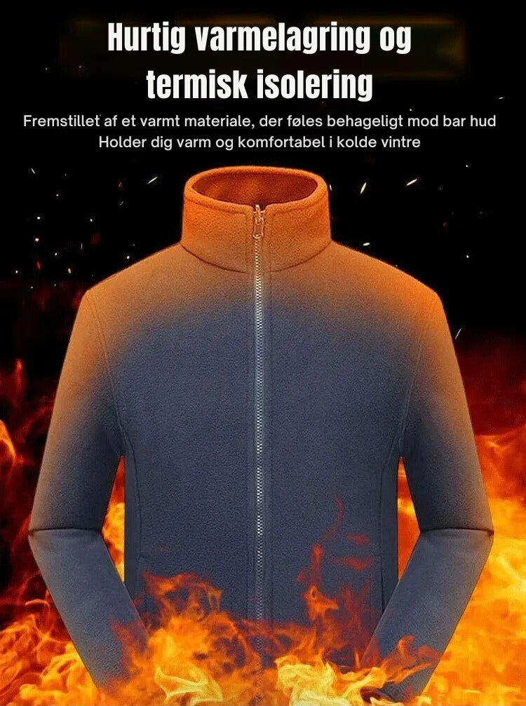 Unisex dobbeltlags vatteret fleecejakke | Den mest alsidige fleece denne sæson