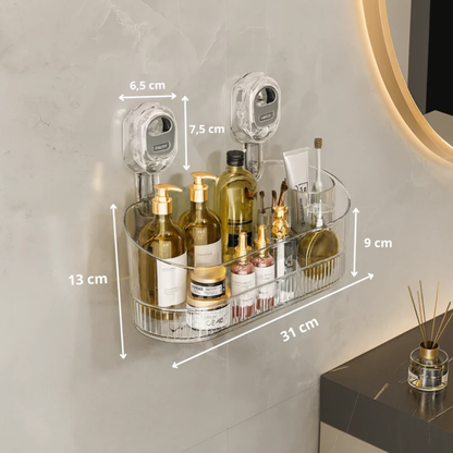 KlæbHylde™ | Selvklæbende Væghylde Uden Boring til Køkken & Badeværelse