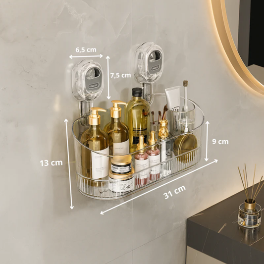 KlæbHylde™ | Selvklæbende Væghylde Uden Boring til Køkken & Badeværelse