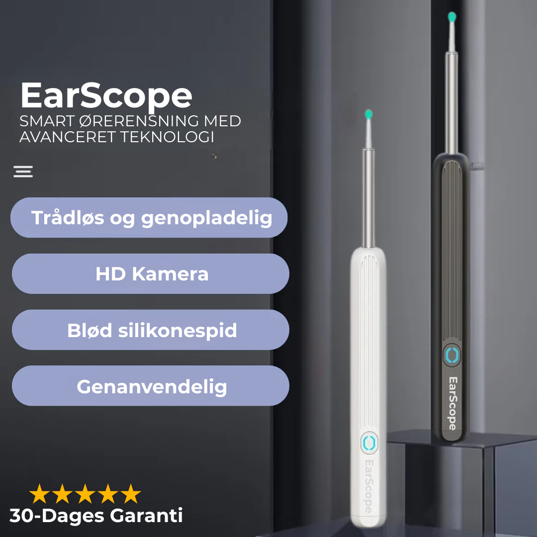 EarScope | Smart ørerengøring med avanceret teknologi