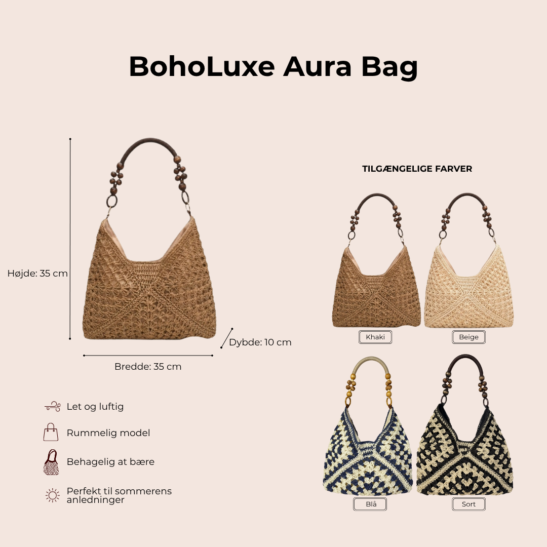 BohoLuxe Aura Bag | Ubesværet boho elegance – designet til solrige dage og varme aftener