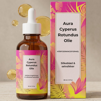Aura Cyperus Rotundus Oil | Opnå silkeblød hud naturligt uden daglig barbering