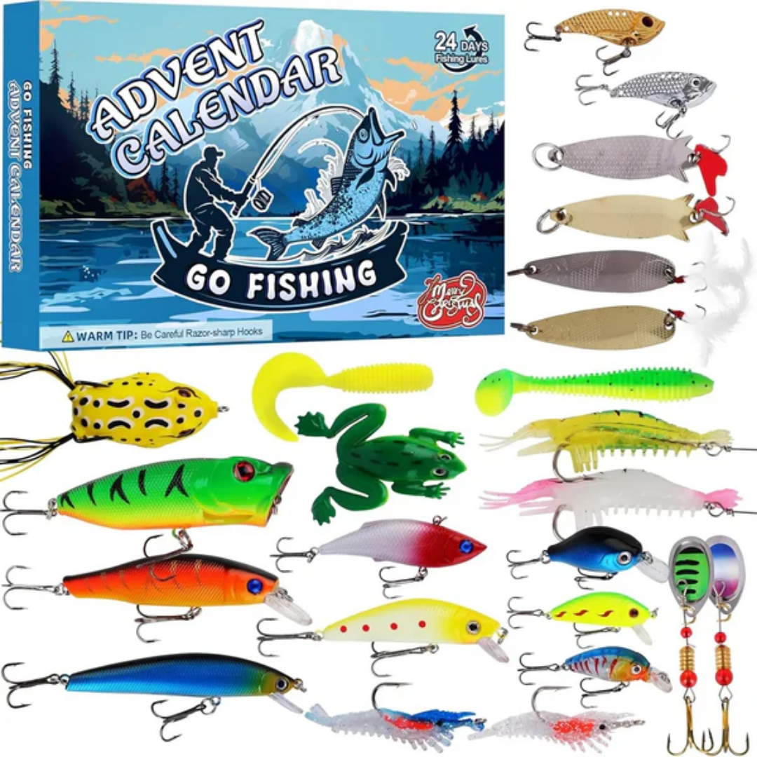 Fiskelycka™ Adventskalender - Den fedeste julekalender med fisketema! 🎣