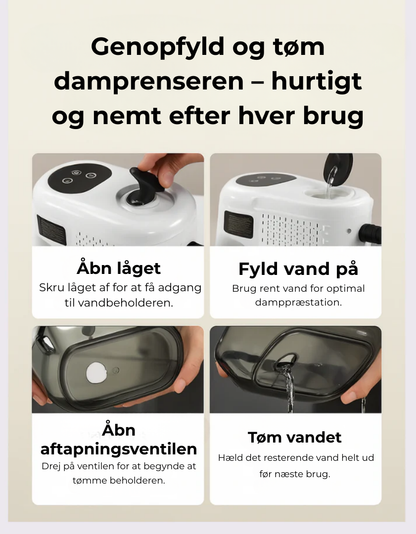 SteamClean Pro 2.0 | Sig farvel til bakterier og fedt