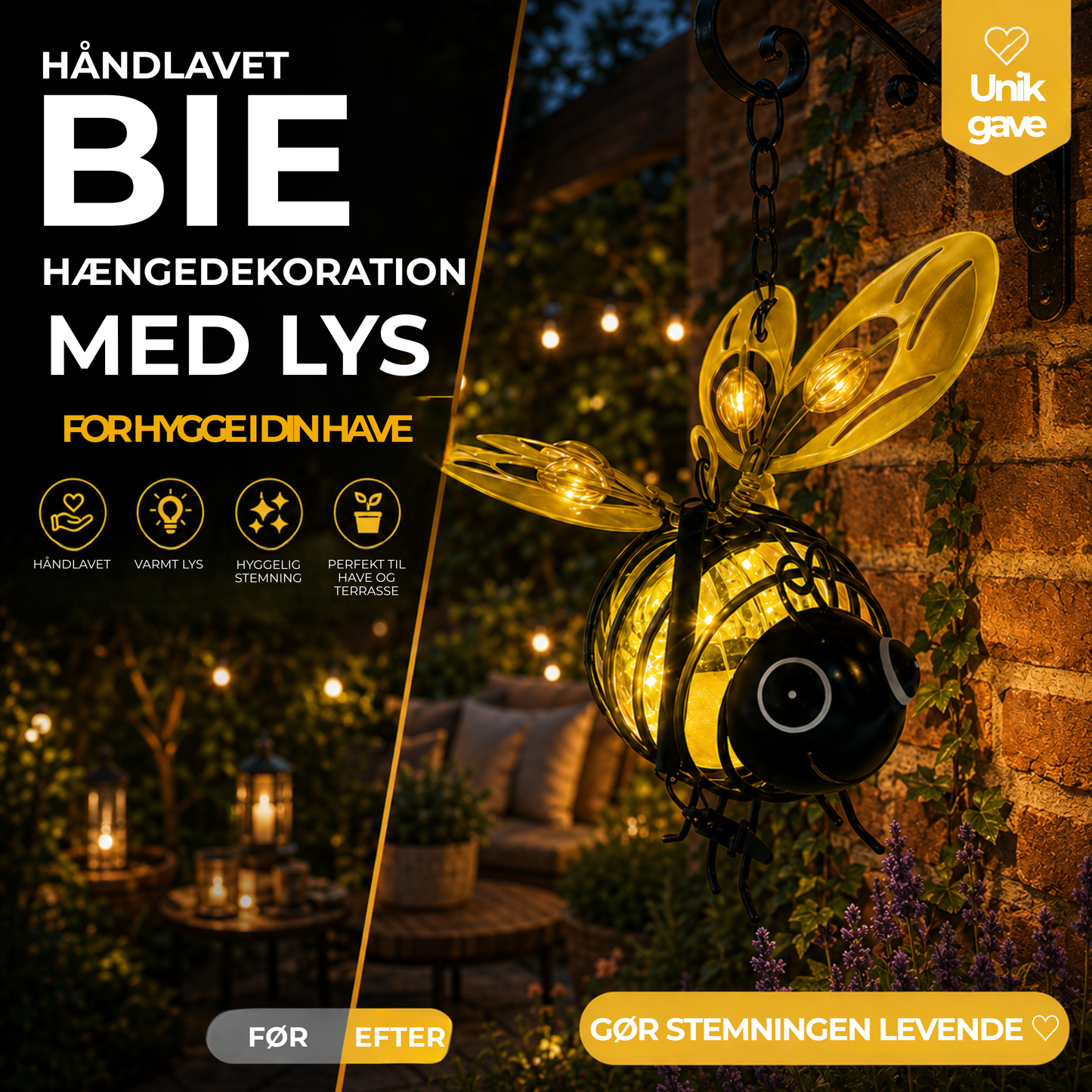 Solar Bee ™ | Lys din have op med et magisk bi-skær