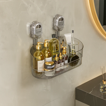 KlæbHylde™ | Selvklæbende Væghylde Uden Boring til Køkken & Badeværelse