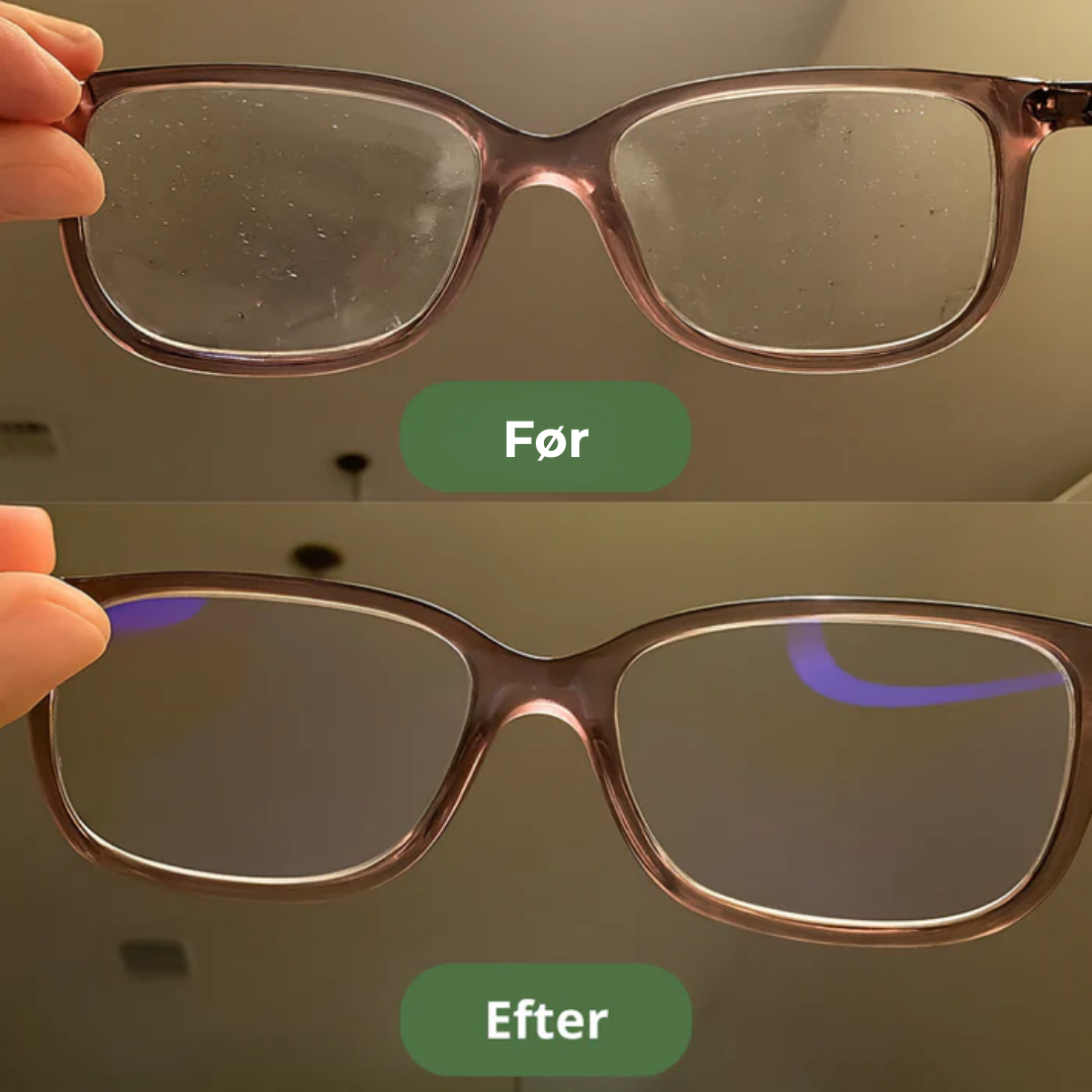 KlarSyn™ | Krystalklare briller uden pudseklude og striber