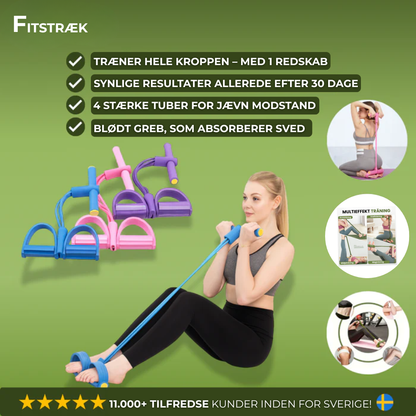 FitStræk™  – Multifunktionelt træningsbånd til hele kroppen
