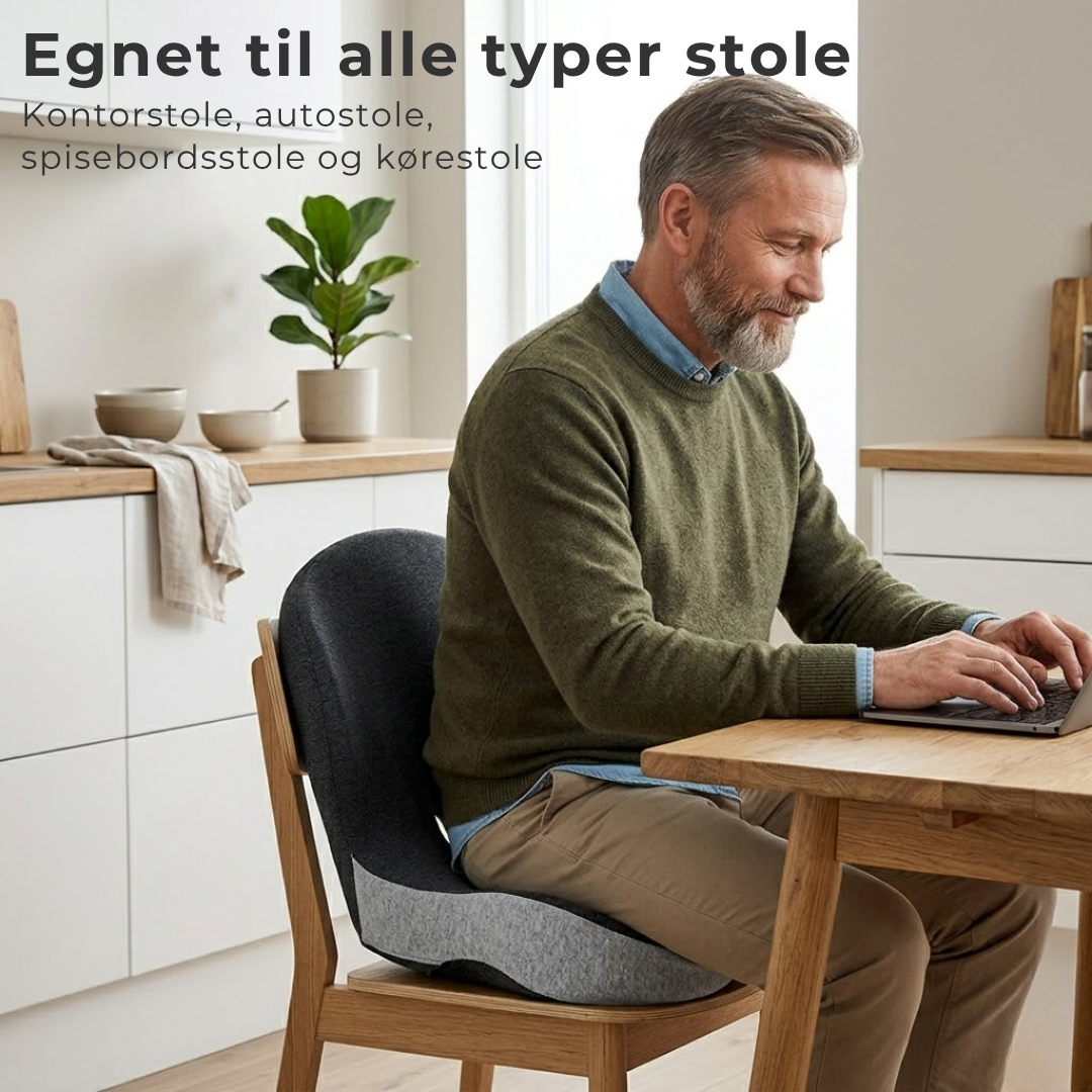 SitEase Pro™ | Sig farvel til ømme hofter og ubehag – sid komfortabelt hele dagen.