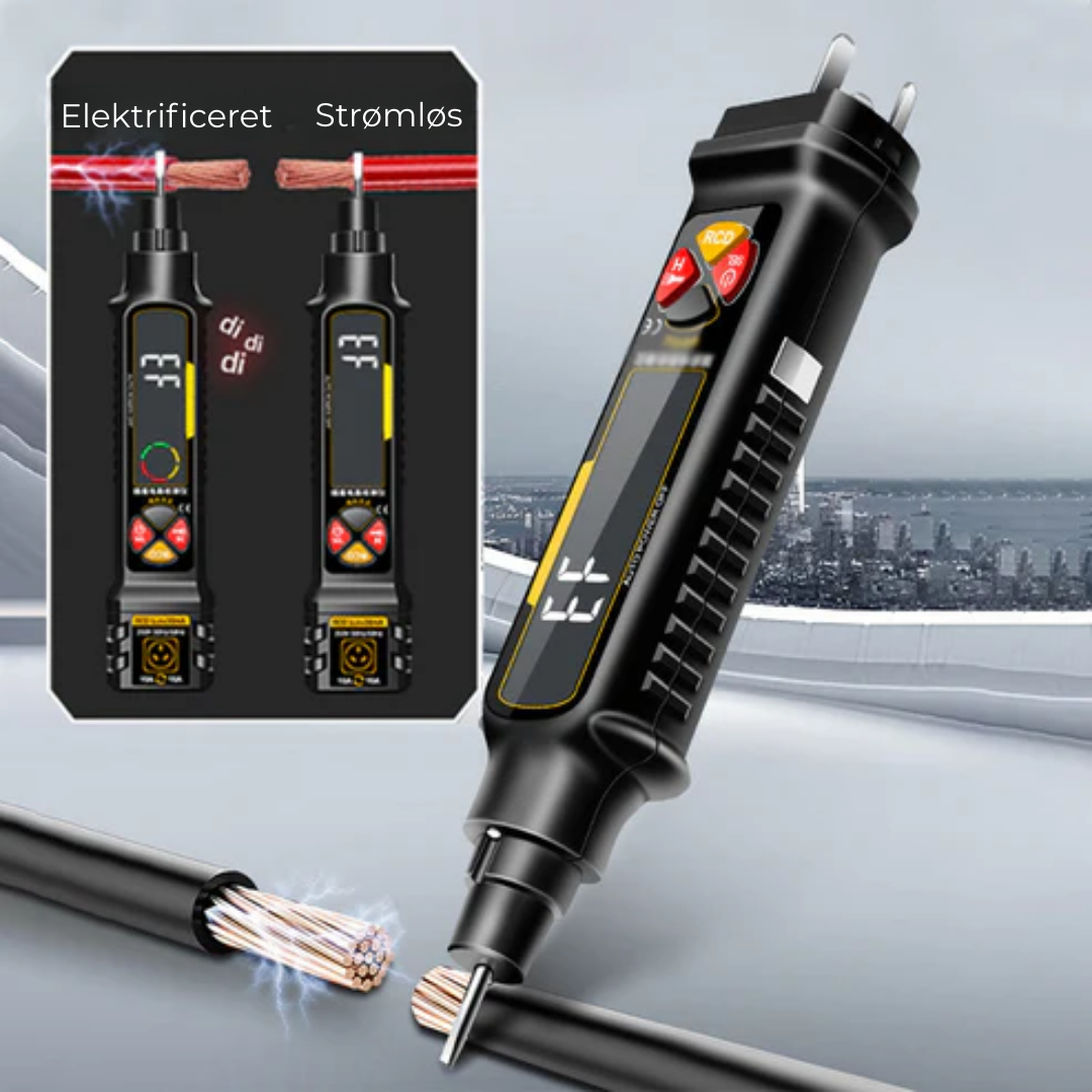 SmartStrøm Tester™ | Smart Strømmålerpen – Præcis, Sikker & Betroet af 25.000+ Fagfolk verden over!