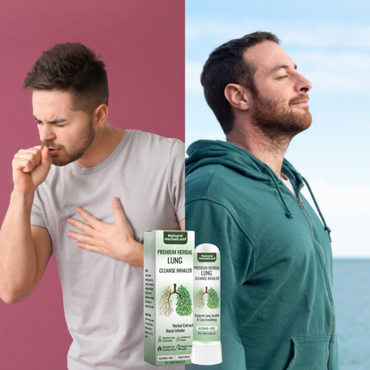 Natural HerbalLeaf™ Lang Detox Inhalator | 97% færre giftige stoffer – træk vejret frit på kun 15 minutter!