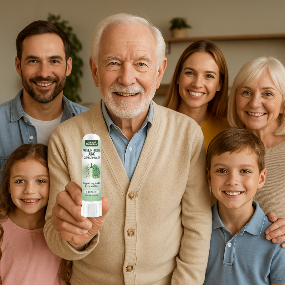 Natural HerbalLeaf™ Lang Detox Inhalator | 97% færre giftige stoffer – træk vejret frit på kun 15 minutter!