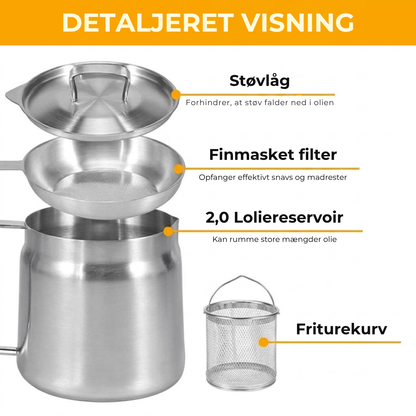 EcoFry Keeper™ | Steg smartere, spar penge og få perfekt filtreret olie på få minutter