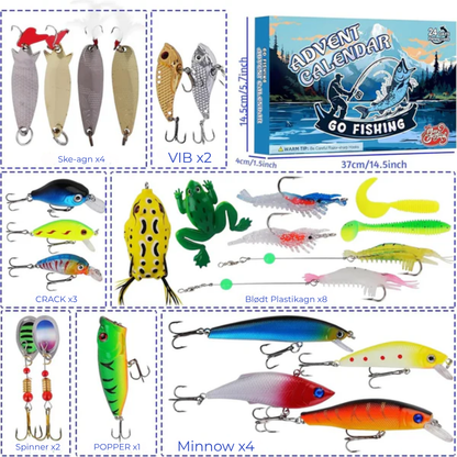 Fiskelycka™ Adventskalender - Den fedeste julekalender med fisketema! 🎣