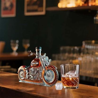 MotoDecant™ 🏍️ – Motorcykel Whiskey Displayflaske