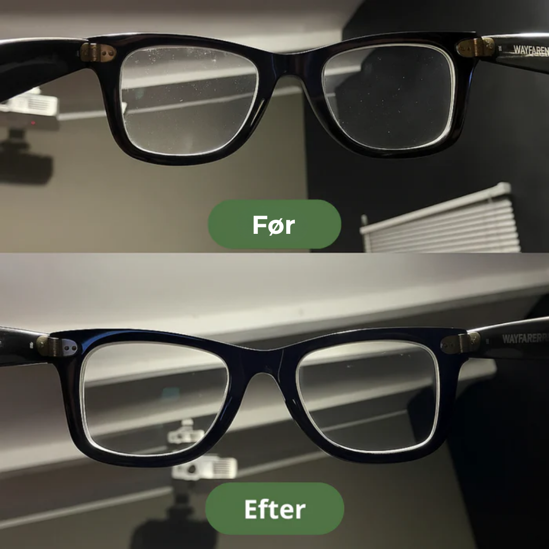 KlarSyn™ | Krystalklare briller uden pudseklude og striber