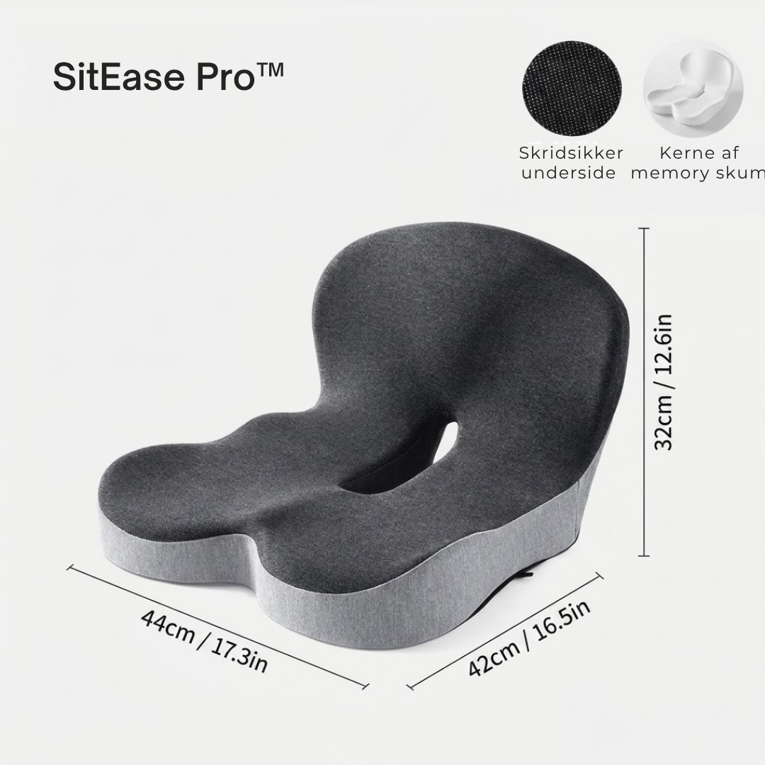 SitEase Pro™ | Sig farvel til ømme hofter og ubehag – sid komfortabelt hele dagen.