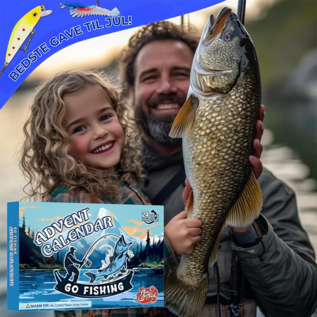 Fiskelycka™ Adventskalender - Den fedeste julekalender med fisketema! 🎣