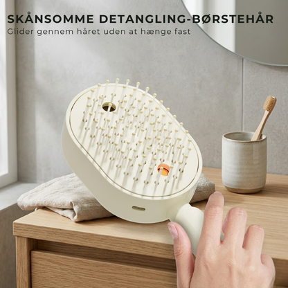 SilkFlow ScalpBrush™ | Salonflot Hår og Afslappende Hovedbundsmassage ved Hver Børstning