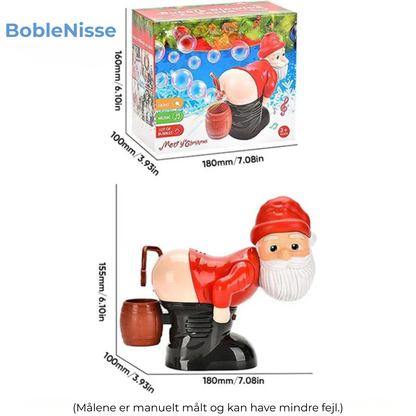 BobleNisse™ | Tag Julens Magi Med Hjem – Mød Nissen, der Blæser Bobler Alle Elsker!