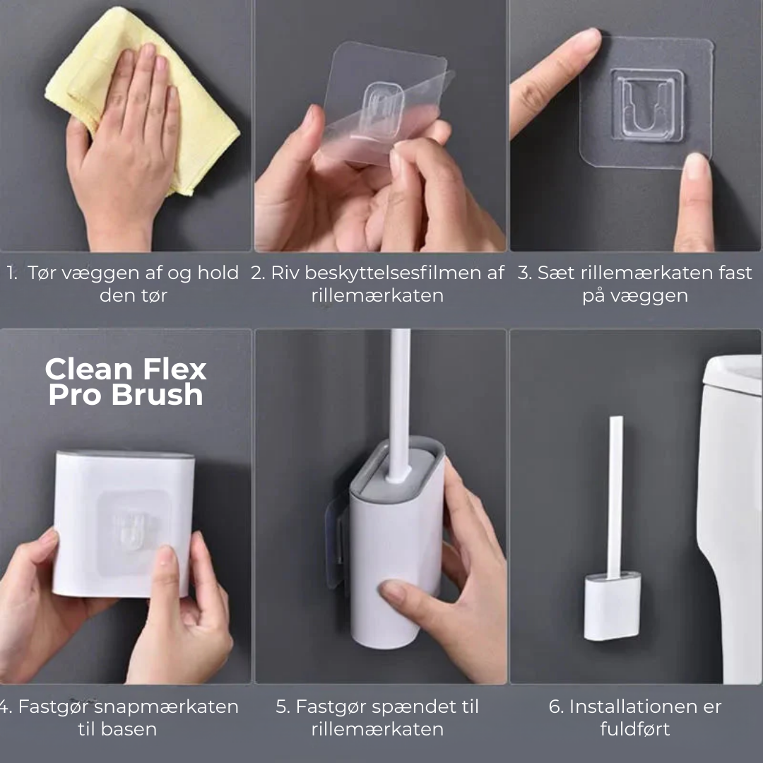 Clean Flex Pro Brush | Sig farvel til toiletpletter for altid med den ultimative løsning til et pletfrit badeværelse!
