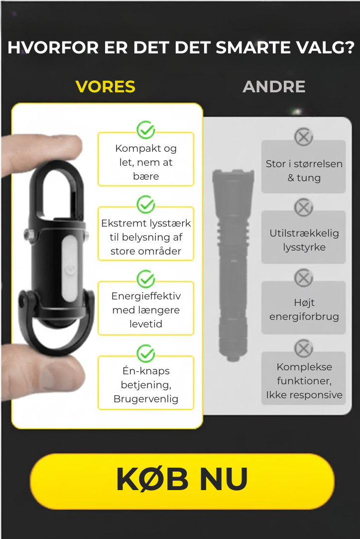 LysNøglen™ | Aldrig Mere Mørkt – Din Lomme-Livsredder Er Her!