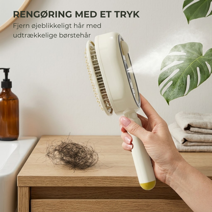 SilkFlow ScalpBrush™ | Salonflot Hår og Afslappende Hovedbundsmassage ved Hver Børstning