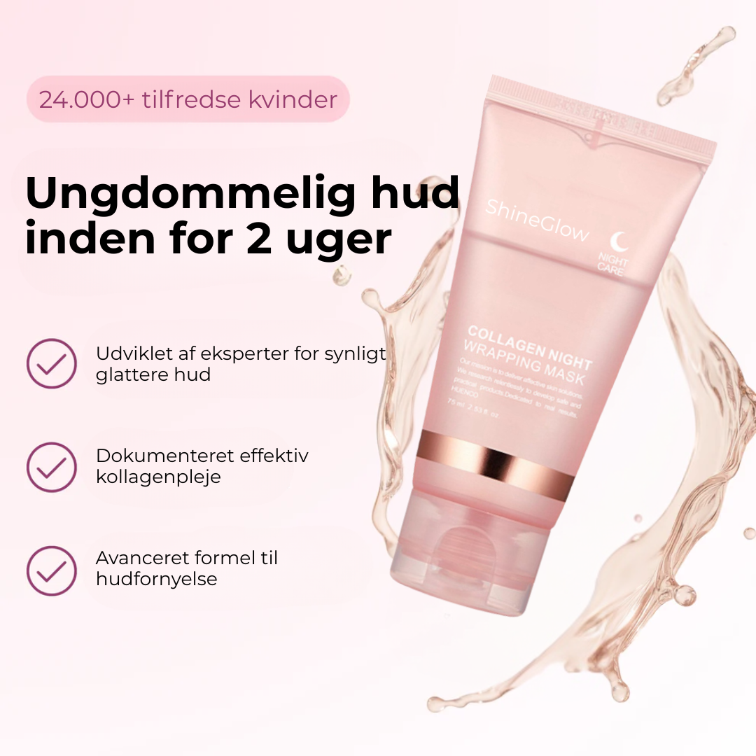 ShineGlow™ Collagen Mask | Viral koreansk natmaske