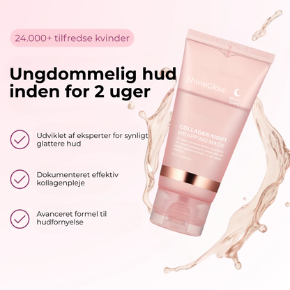 ShineGlow™ Collagen Mask | Viral koreansk natmaske