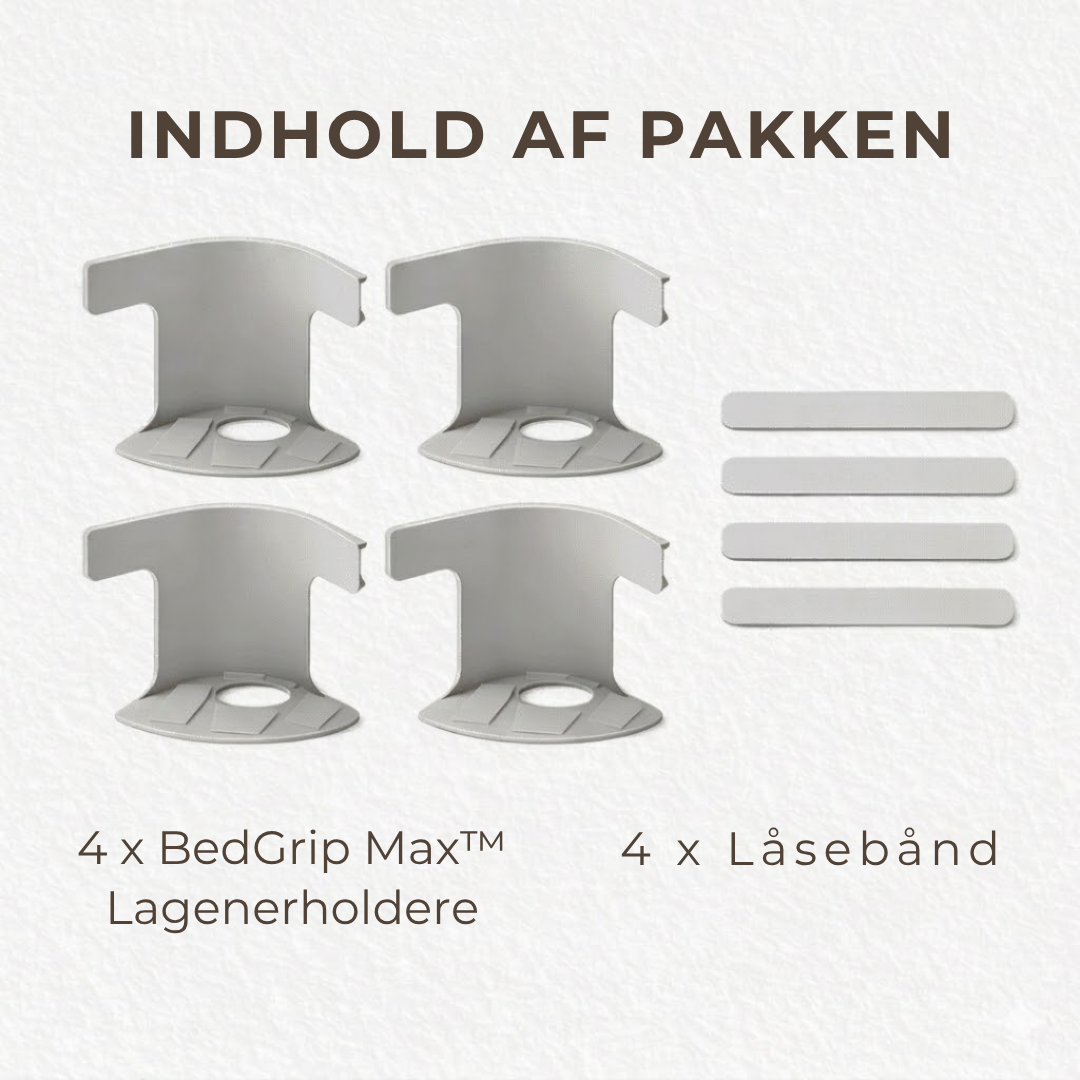 BedGrip Max™ | Sig Farvel til Løse Lagner og Nyd Hotelkomfort Hver Eneste Nat