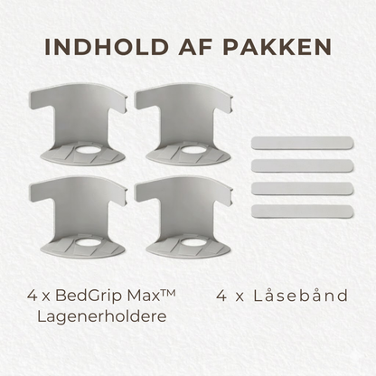BedGrip Max™ | Sig Farvel til Løse Lagner og Nyd Hotelkomfort Hver Eneste Nat