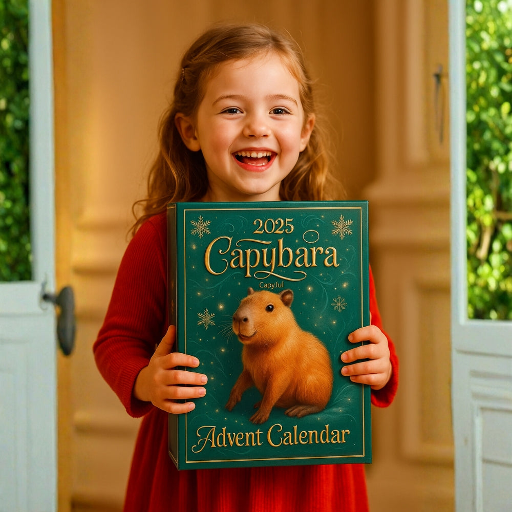 CapyJul™ Julekalender – 24 Magiske Decemberdage med Søde Capy-figurer!